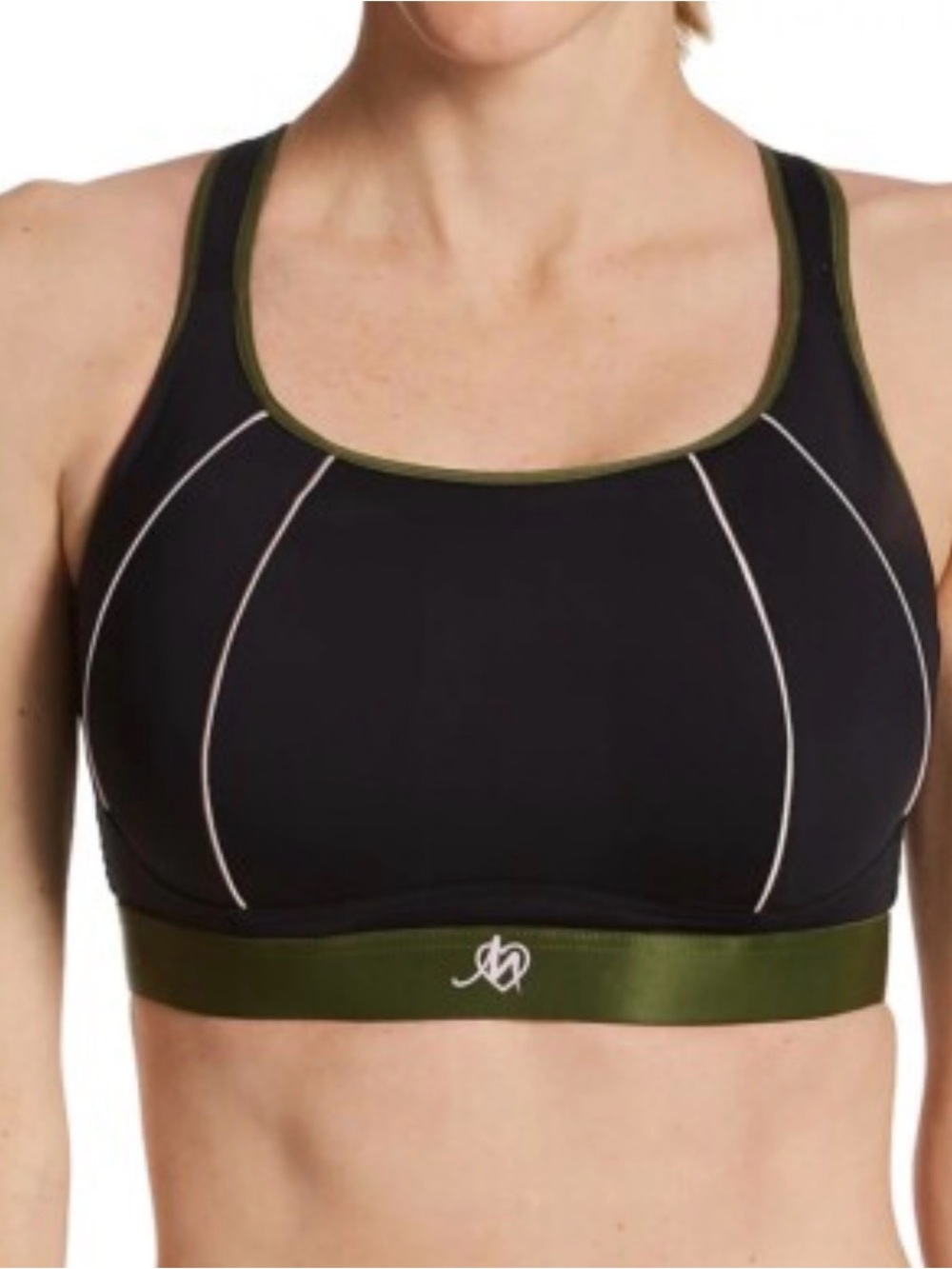 POUR MOI Black/Pink/Khaki
Energy Cross Back Sports Bra, 36 B NWT